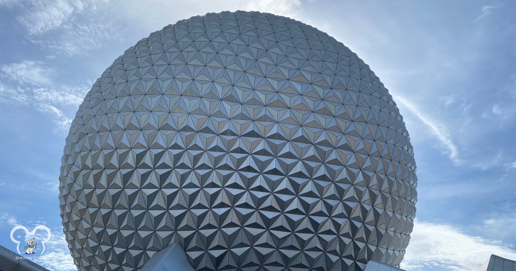 The EPCOT Ball is huge and breathtaking to see.