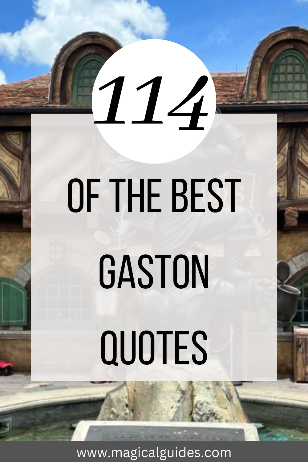 Gaston is one of my favorite Disney villains. Despite the arrogant attitude, Gaston brings a lot of humor. Find 114 Gaston Quotes with Belle, Maurice, LeFou, and the Beast here.