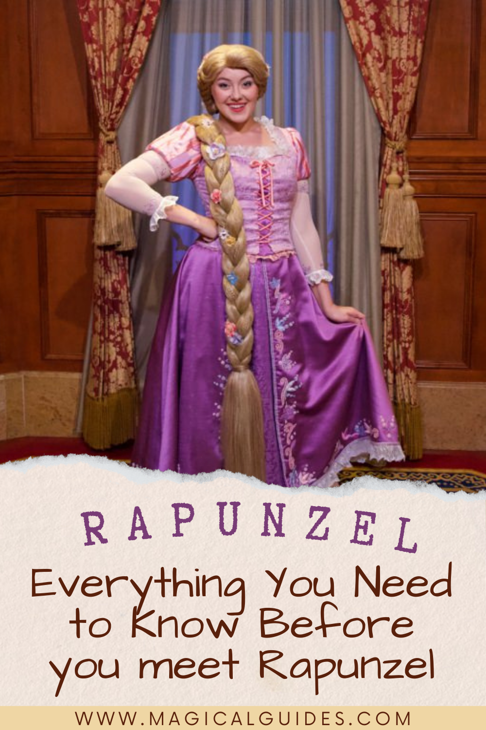 There are many places Tangled fans can meet Rapunzel at Disney World. Find where to meet Rapunzel at Disney World, Disneybound outfit inspirations, and what to ask her when you get to meet her. A complete guide to meeting Rapunzel at Walt Disney World on your next vacation.