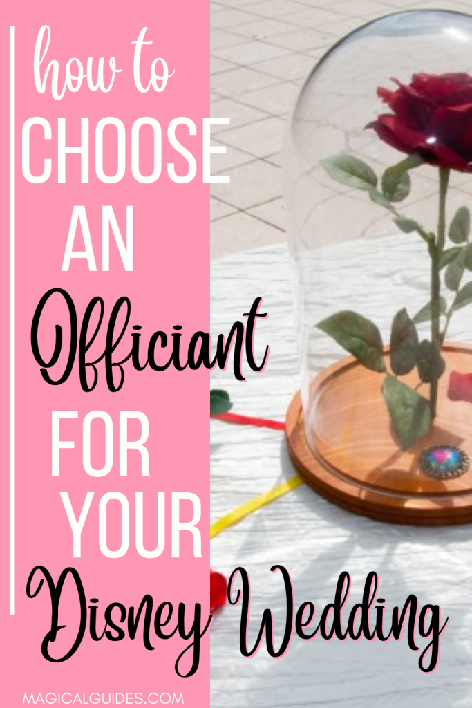 How to choose an officiant for your disney wedding