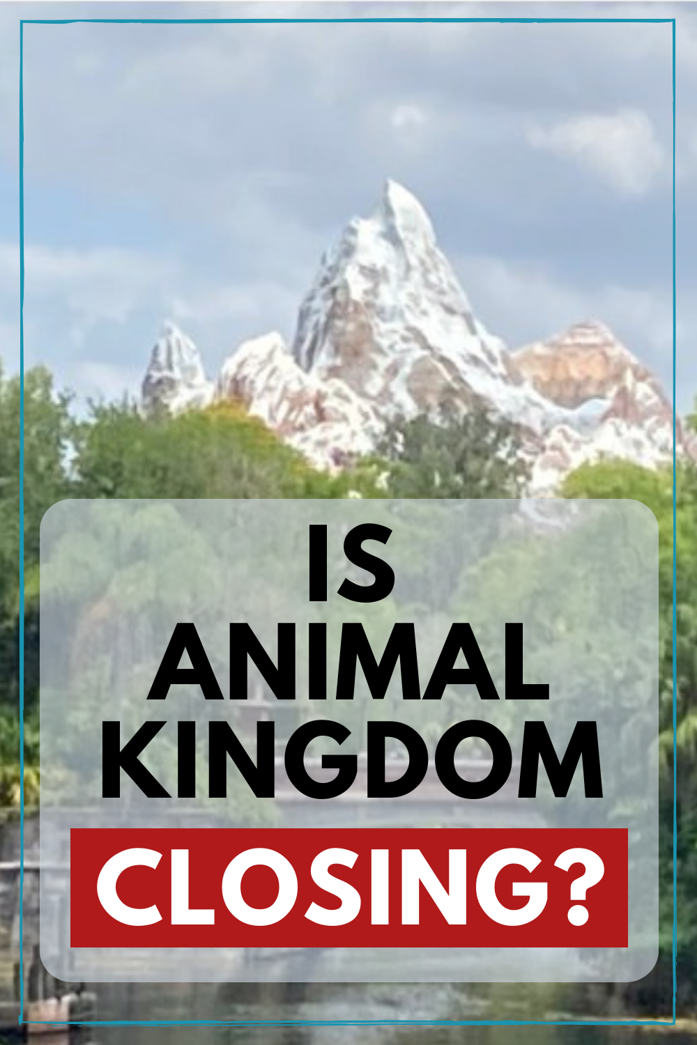 Official Answer To Rumor; Is Animal Kingdom Closing? Magical Guides