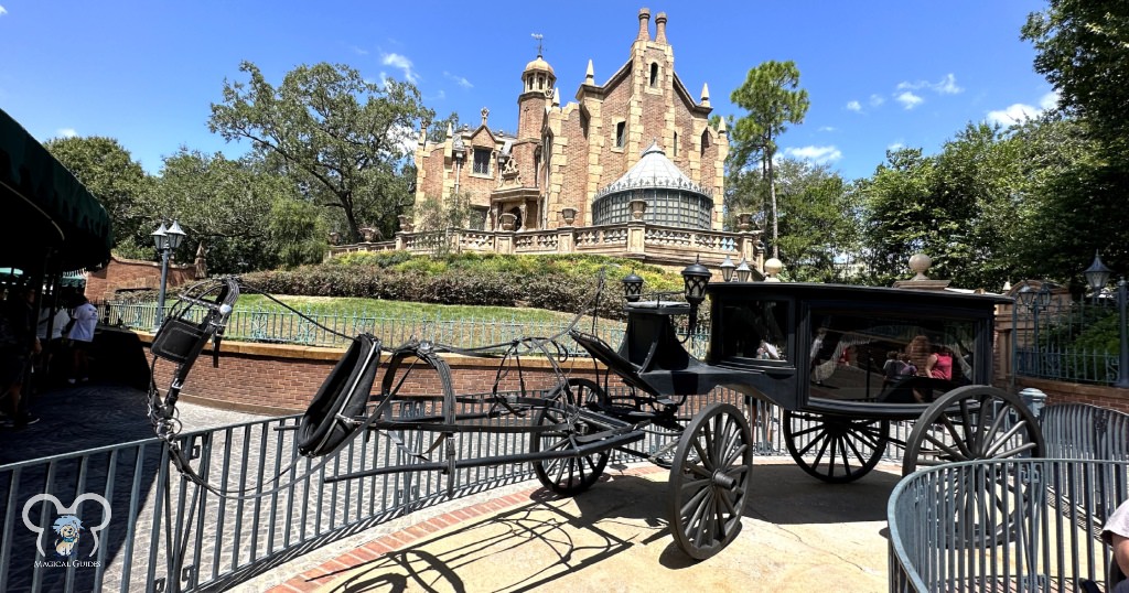 Part of the line queue outside the Haunted Mansion