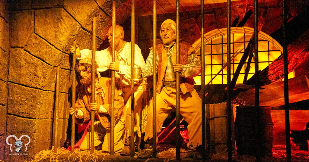 Pirates of the Caribbean ride, jail scene.