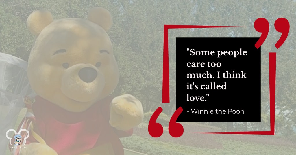 "Some people care too much, I think it's called love" - Winnie the Pooh